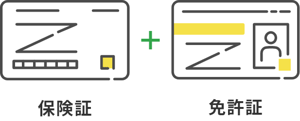 保険証＋マイナンバーカード＋住民票の写し